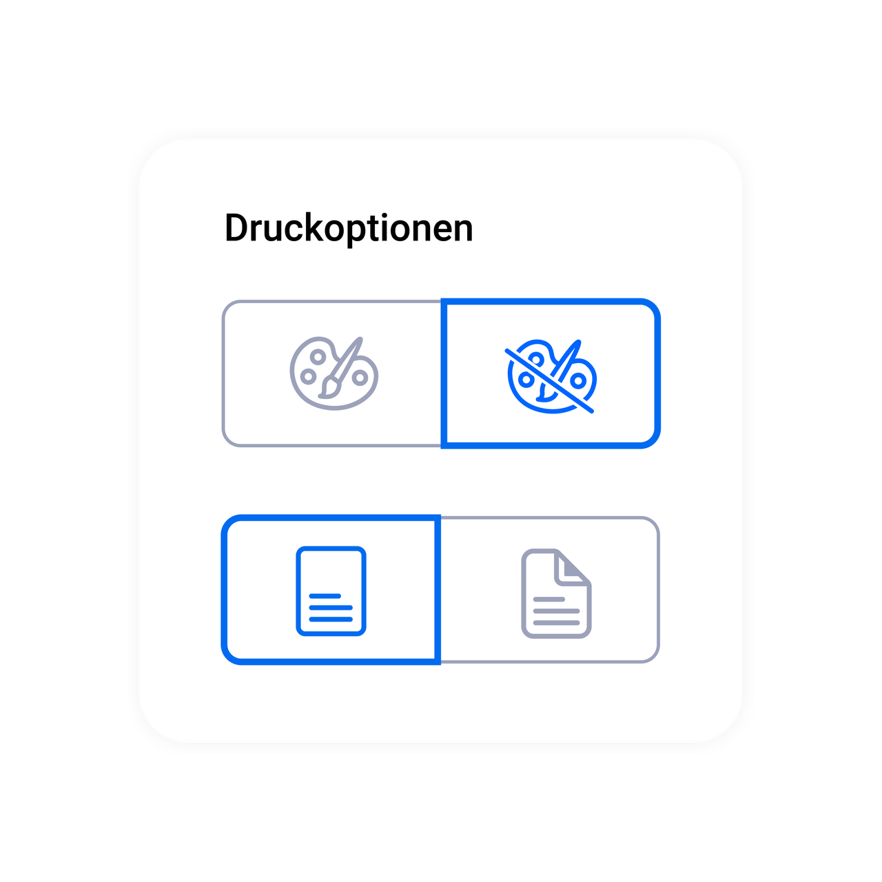 Druckoptionen